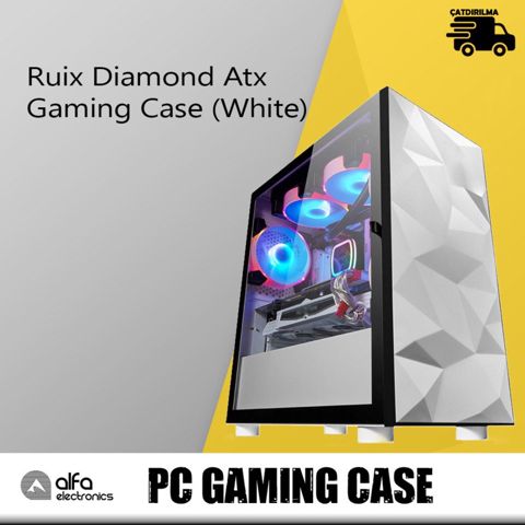 Gaming Case "Ruix Diamond Atx (White)" — Bakı