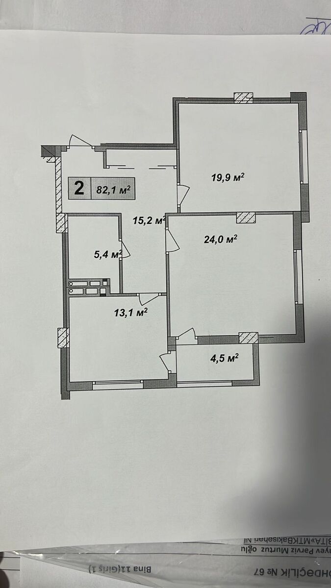 Satılır 2 otaqlı yeni tikili 82.1 m² — Mənzil, Bakı (2)