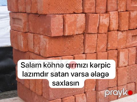 Wp yazin ve ya bura Axtarılır: köhnə qırmızı kərpic aliram 25 qepikden — Gəncə