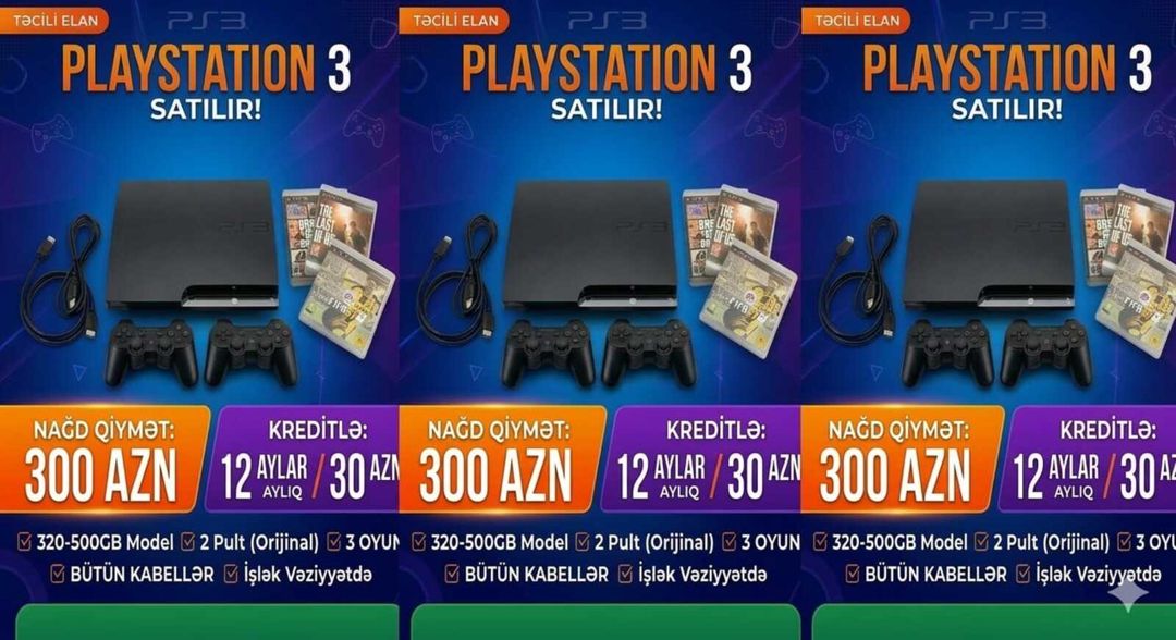 Sony PlayStation 3 Super Slim — Elektronika, Bakı (3)