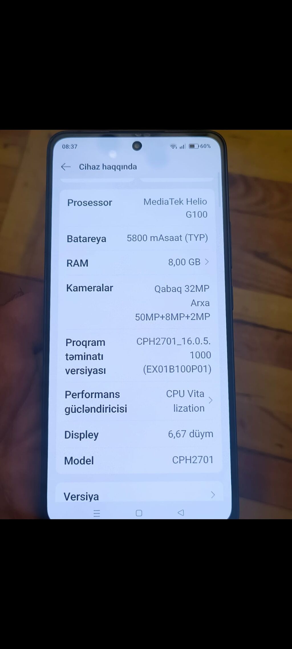 Oppo Reno 13 F, 256 GB, Qara, İki sim kartlı — OPPO, Bakı (2)
