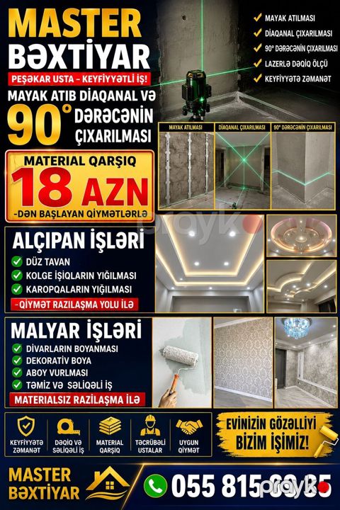 Peşəkar usta xidməti – Master Bəxtiyar Xidmətlər: - Mayak atılması — Digah