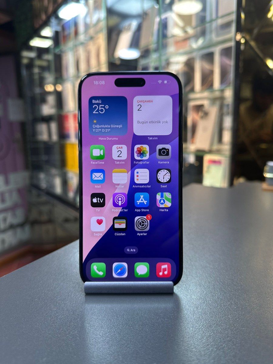 Apple iPhone 15 Pro Blue Titanium 128GB/8GB — Smartfonlar, Bakı (2)