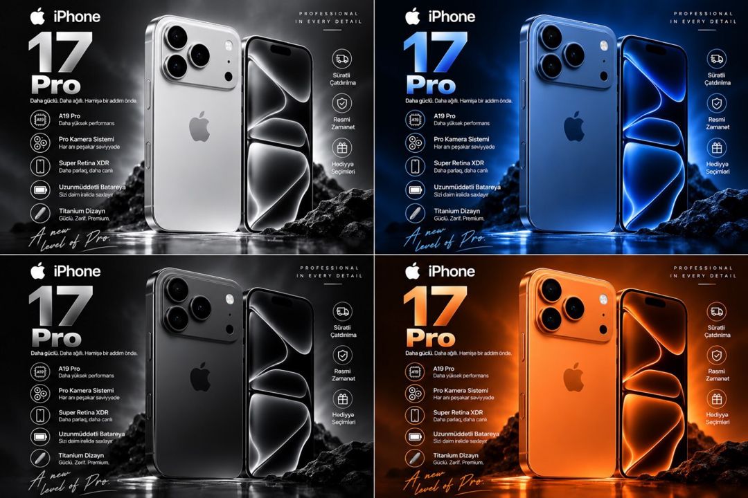 Apple iPhone 17 Pro Silver 256GB/12GB — Smartfonlar, Bakı (2)