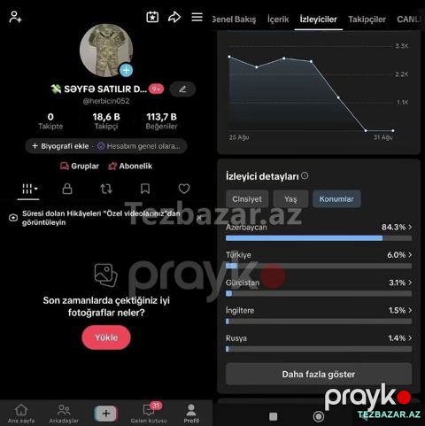 Tiktok səhifəsi