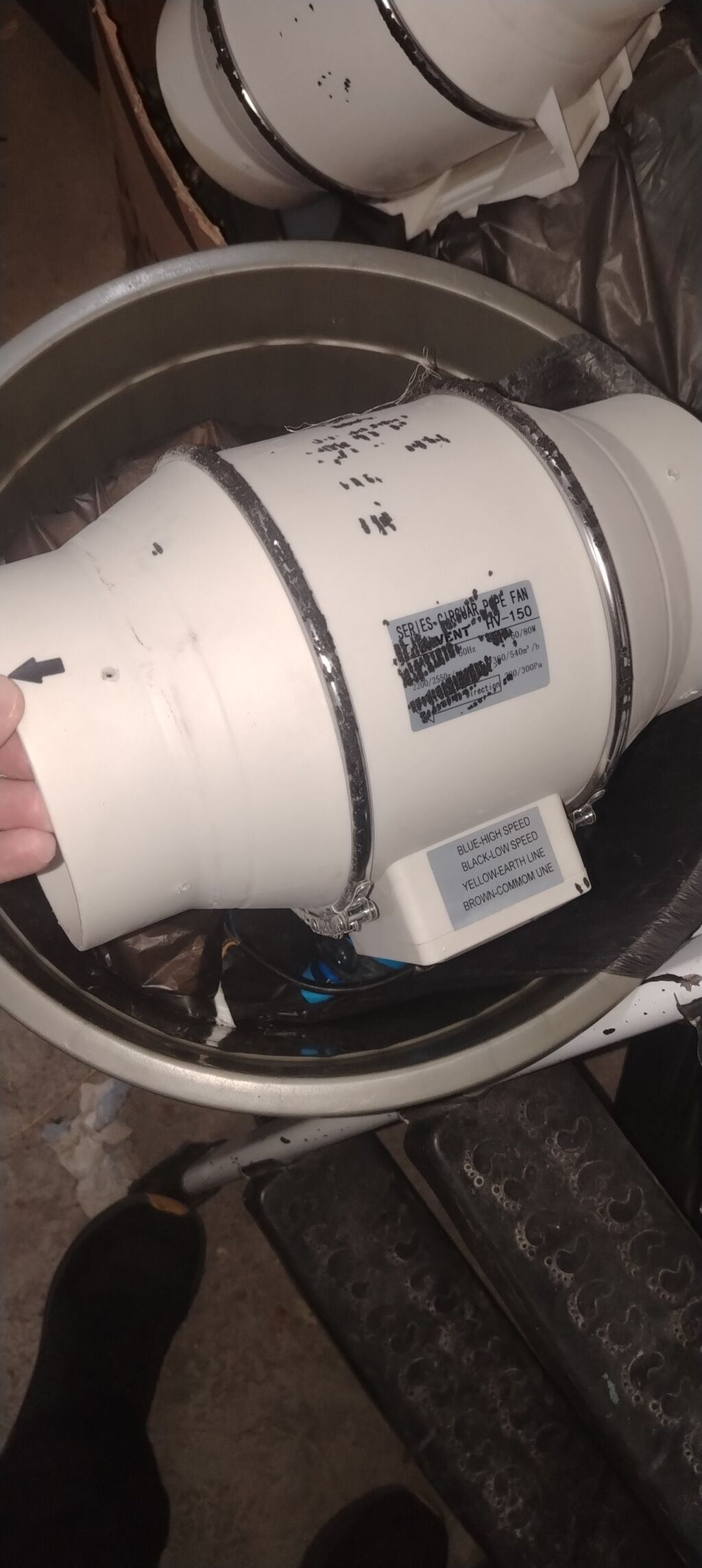 Havalandırma dəsti – boru tipli kanal ventilyatoru və spiral hava — Ventilyatorlar, Bakı