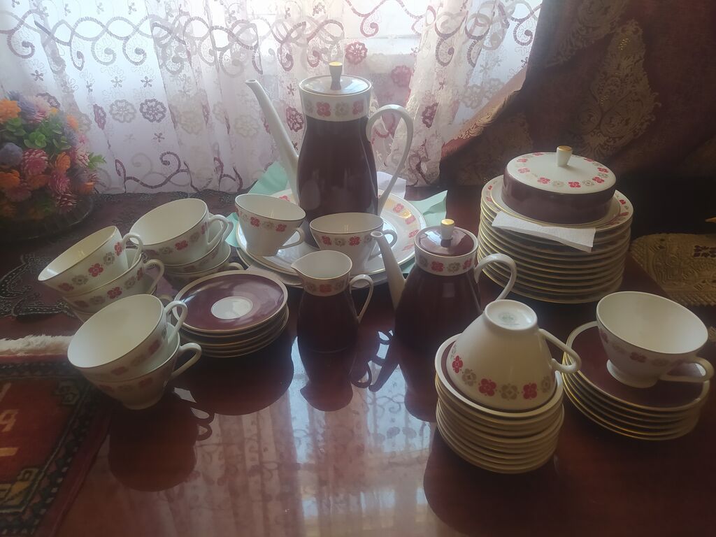 Çay dəsti, Farfor, Almaniya — Süfrə qabı, Digah (5)