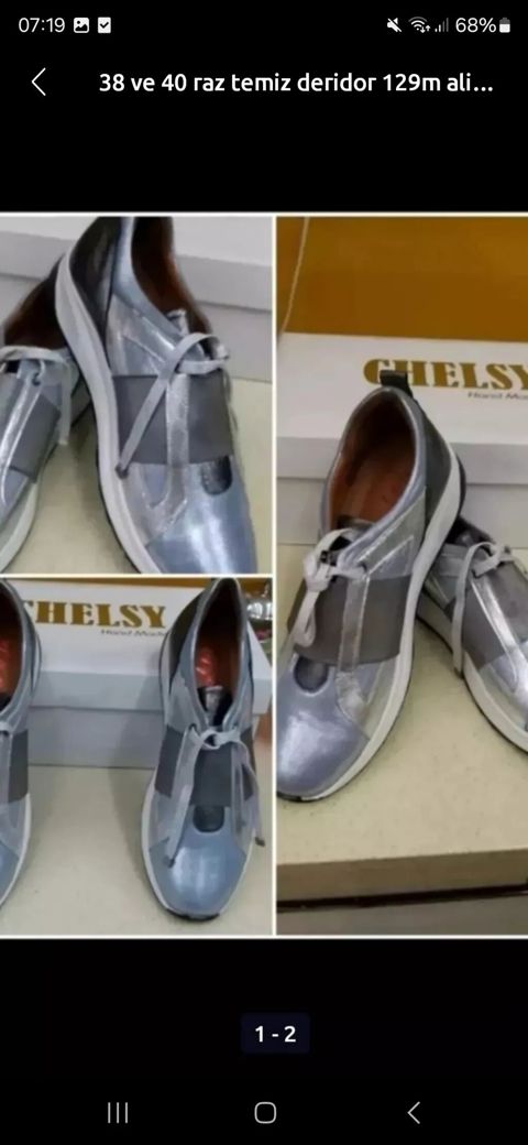 Chelsy qadın ayaqqabısı – dəri - Ölçülər: 38 və 40 - Material