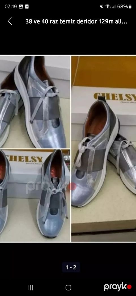 Chelsy qadın ayaqqabısı – dəri - Ölçülər: 38 və 40 - Material — Digah