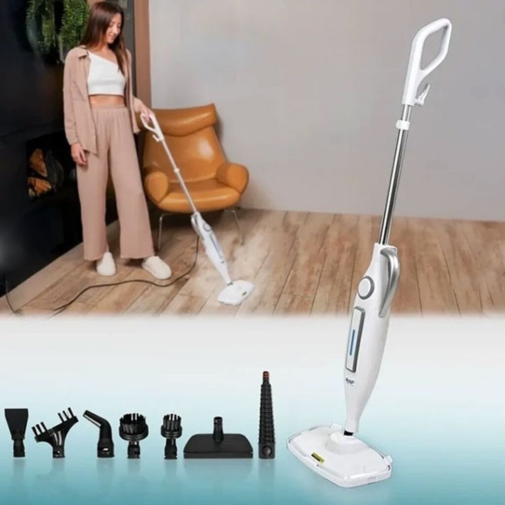 Elektrik buxarli döşəmə təmizləyicisi RAF Steam Mop R.8772 – 10‑u — Təmizlik üçün alətlər, Bakı (3)