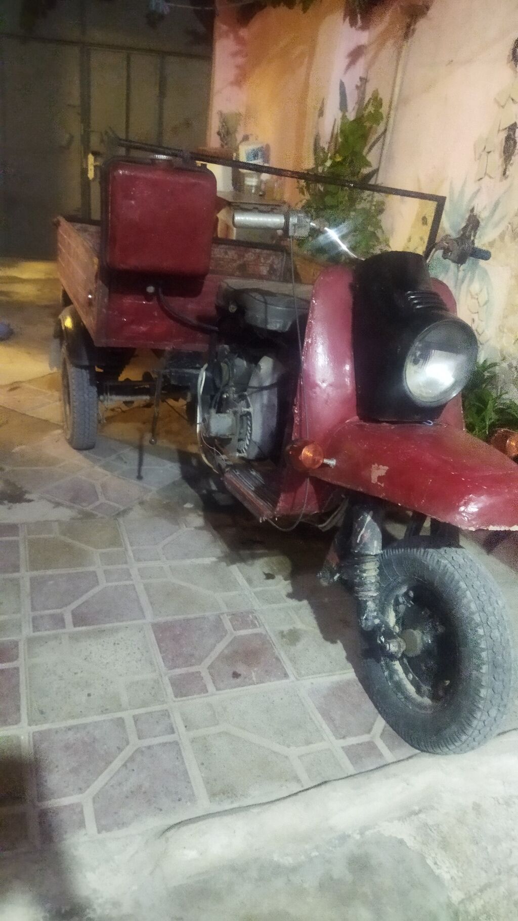 Üç təkərli yük motosikleti (motorlu arabacı) - Korpus: Ön hissəsi — Motosikletlər, Digah (2)