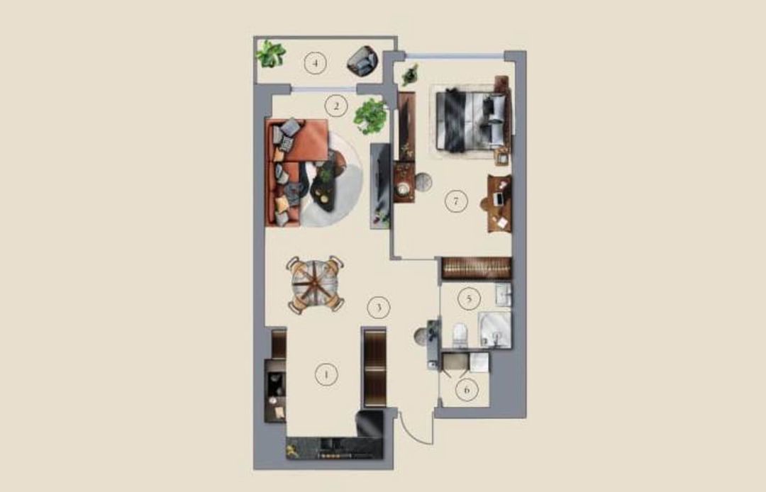 Satılır 2 otaqlı yeni tikili 76 m² — Mənzil, Bakı (5)