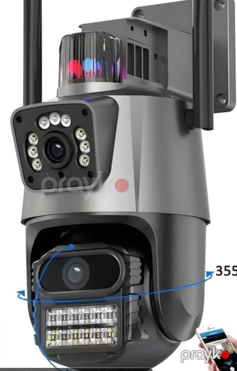 Smart Wi‑Fi PTZ təhlükəsizlik kamerasi - 355° panoram fırlanma və — Hacıqabul
