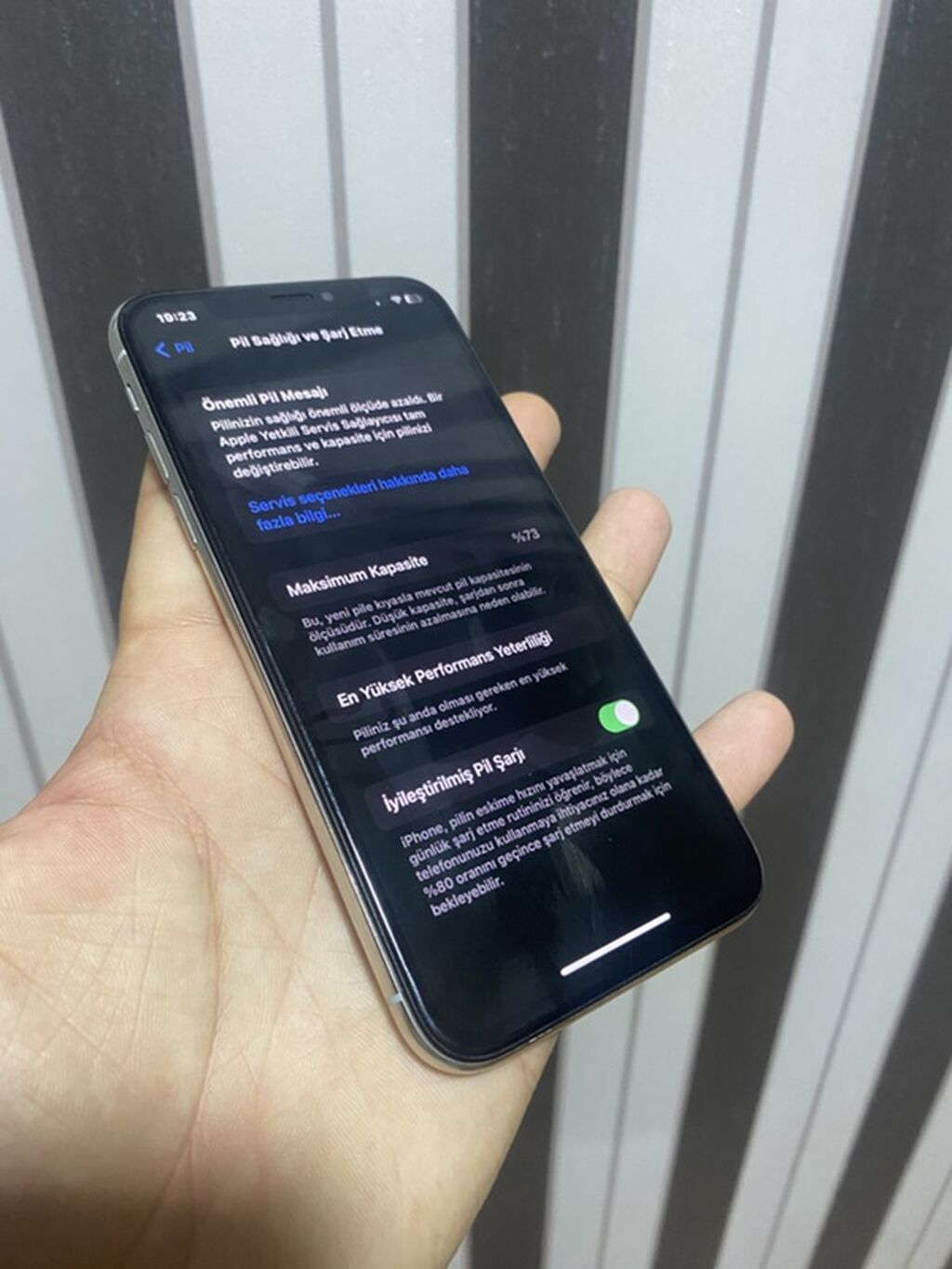 IPhone X, 64 GB, Ağ, Qırıq, Barmaq izi, Simsiz şarj — Apple iPhone, Bakı (9)