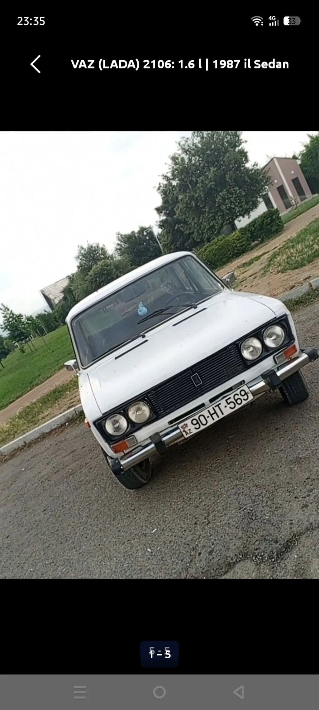 VAZ (Lada) 2106: 1.6 l 1987 il Sedan — Avtomobillər, Şəmkir (3)