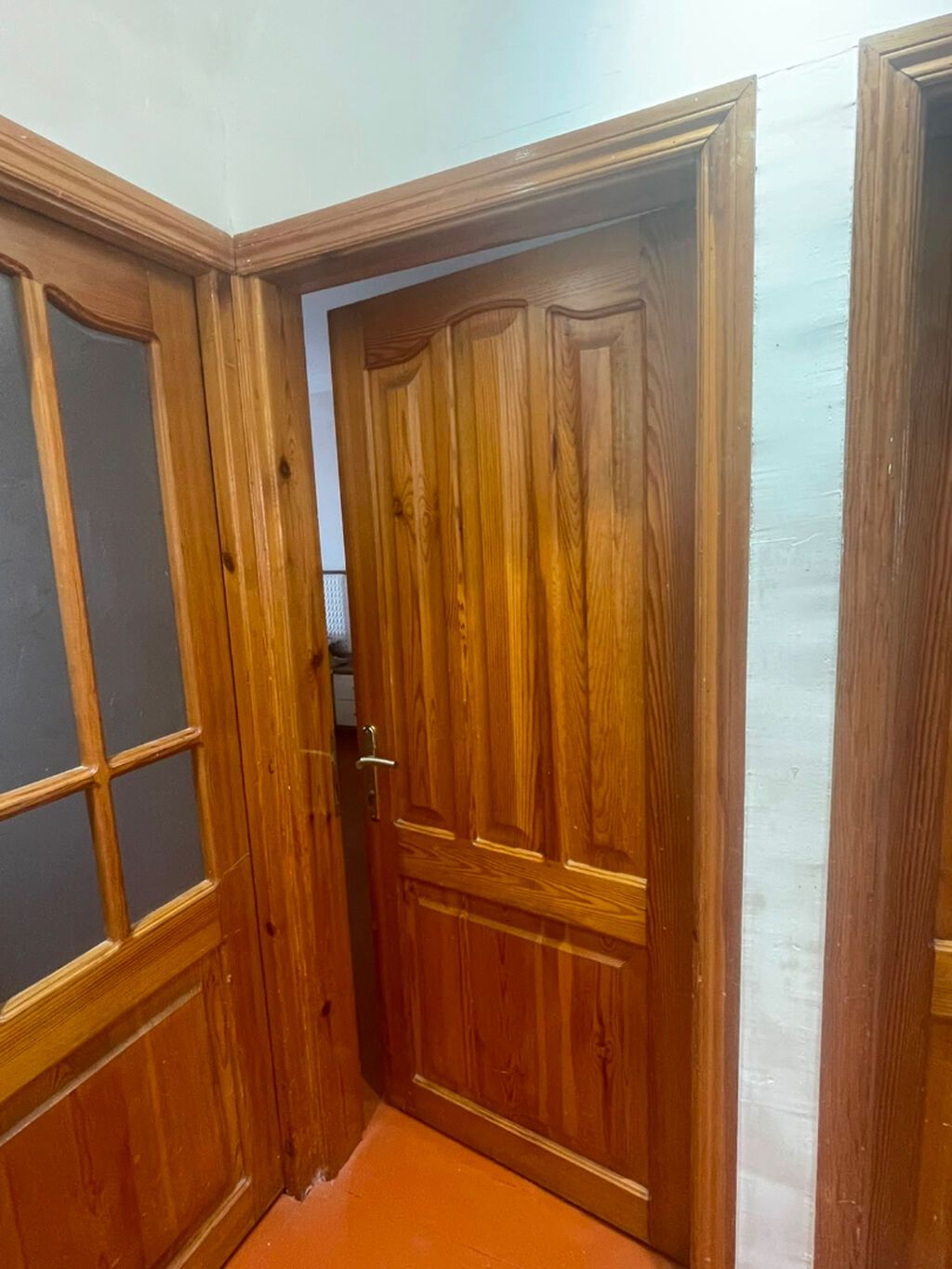 Taxta otaq qapıları dəsti – 3 ədəd - Material: təbii ağac (şam — Pəncərələr, qapılar, balkonlar, Bakı (4)