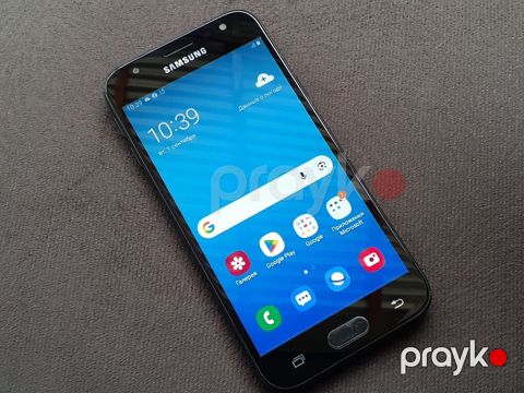 Samsung Galaxy J3 2018, 16 GB, rəng - Qara, Zəmanət, Düyməli, Sensor — Gəncə