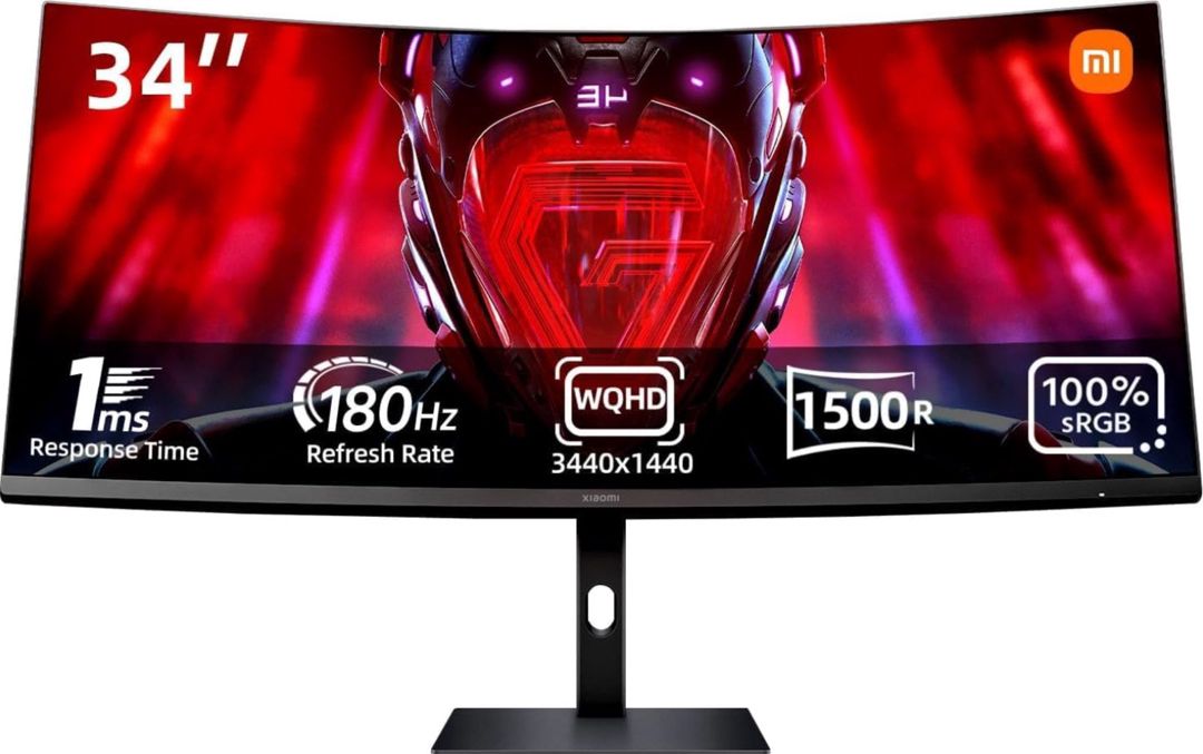 Monitor Xiaomi Curved Gaming Monitor G34WQi ELA5454EU — Kompüterlər və noutbuklar, Bakı (3)