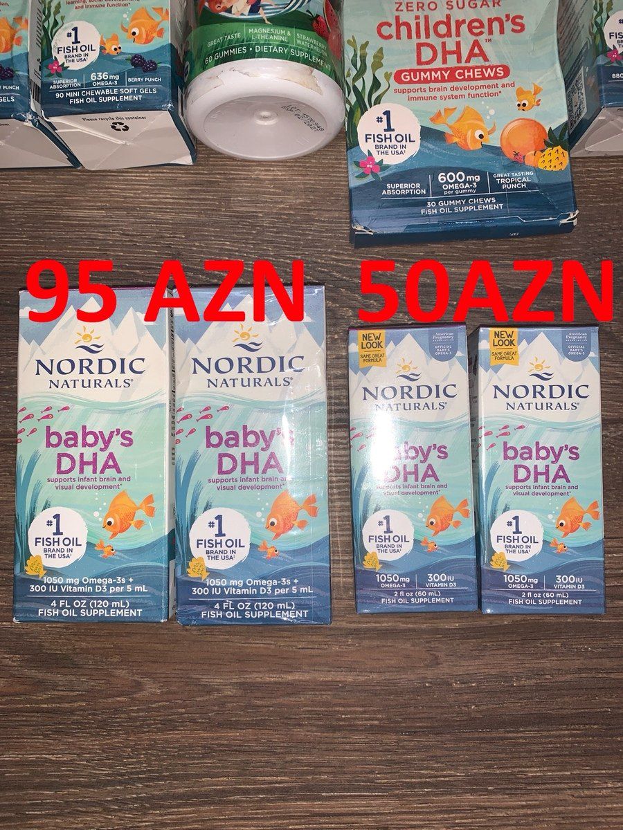 Nordic Naturals uşaqlar üçün Omega Balıq yağı — Gözəllik və səhiyyə, Bakı (6)