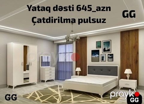 Yataq dəsti – 645 AZN Çatdırılma pulsuz Komplekt: - 2 nəfərlik — Bakı