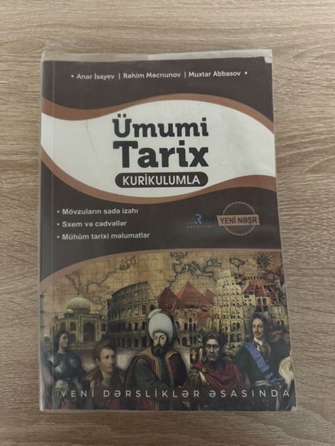 Məhsul: “Ümumi Tarix – Kurikulumla” (yeni nəşr) Müəlliflər: Anar