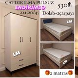 Gənc oda DOLAB+2 Çarpayı_ Yeni və sifarişlə Qiymət 530₼ — afa.mebel — Комплекты мебели для спальни