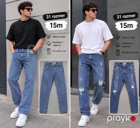 Məhsul: Kişi cins şalvarı - Razmer: 31 - Qiymət: 15 m - Model