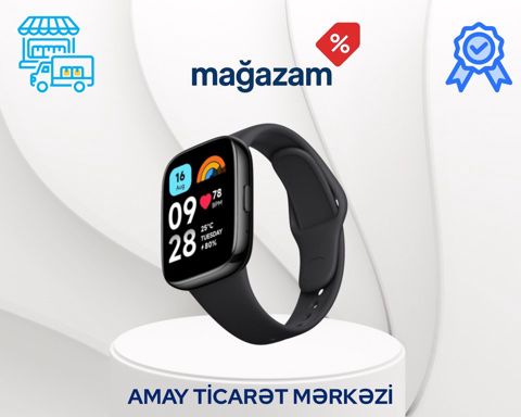 Smart saat "Xiaomi Redmi Watch 3 Active Black" — Bakı
