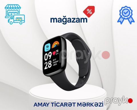 Smart saat "Xiaomi Redmi Watch 3 Active Black" — Bakı