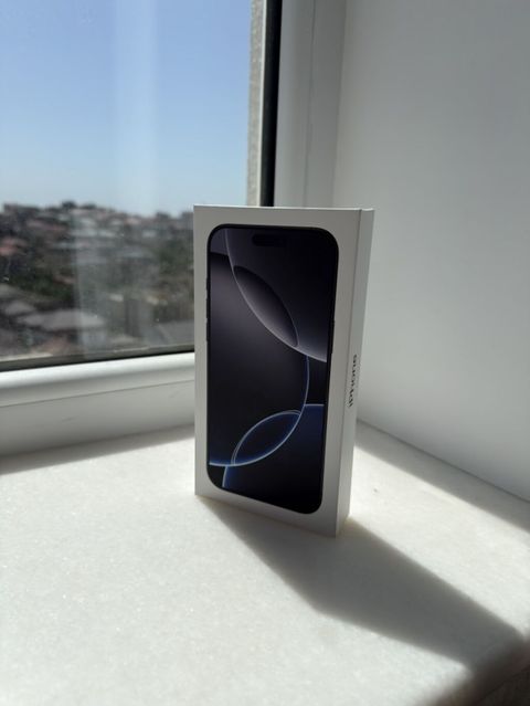 IPhone 16 Pro Max, 256 GB, Black Titanium, Simsiz şarj, Face ID — Bakı