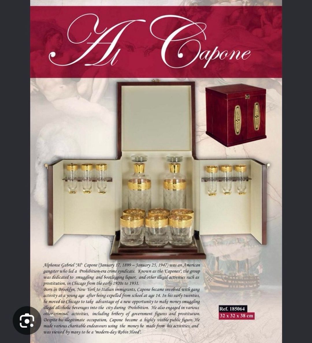 Credan S.A. Al Capone 2-in-1 Alcohol Bar Set — Qablar və mətbəx əşyaları, Bakı (5)