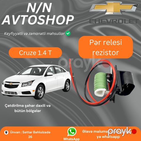 Chevrolet Cruze 1.4T pər sensoru