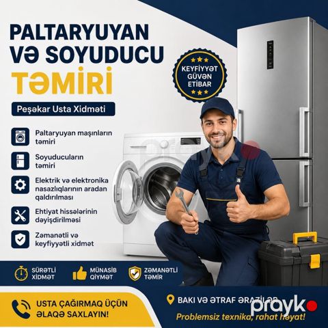 Soyuducu və paltaryuyan ustası — Bakı
