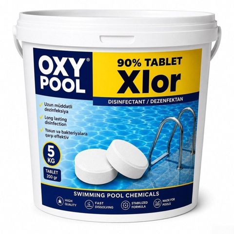 90% tablet xlor 5 kq OXY Bütün kateqoriyalar Hobbi və asudə İdman — Bakı