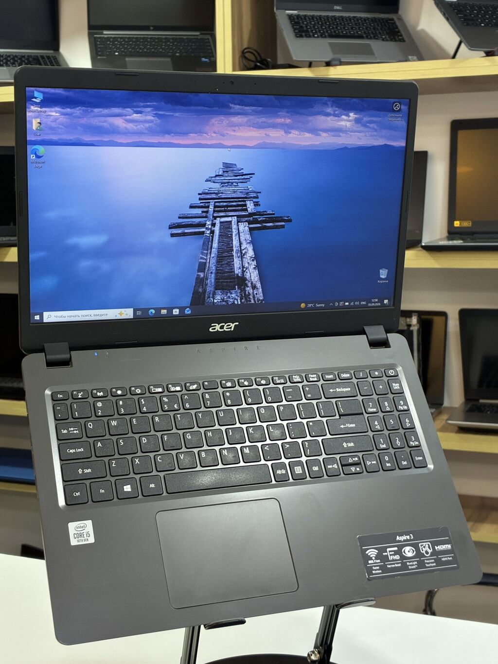 İşlənmiş Acer Aspire, 15.6 Intel Core i5, 256 GB, Ünvandan götürmə, Ödənişli çatdırılma, Rayonlara çatdırılma — Acer, Bakı (2)