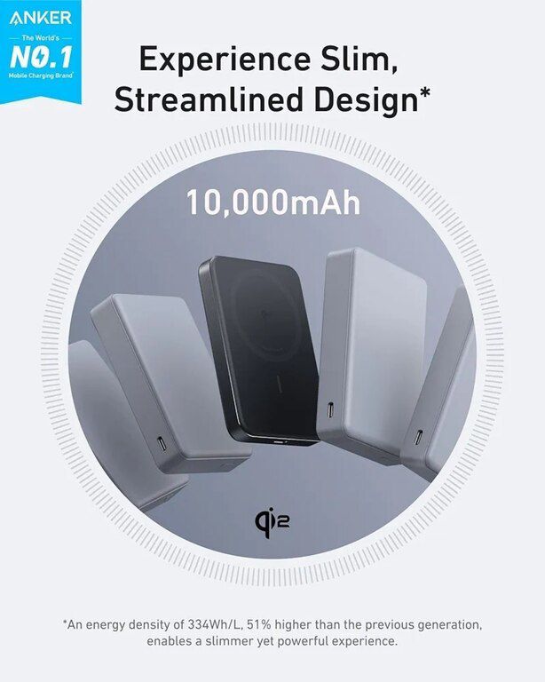 Power bank "Magsafe Anker Ultra Slim 15W QI2 — Smartfonlar, Bakı (5)