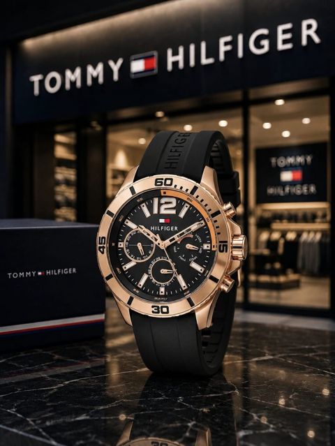 Yeni, Qol saatı, Tommy Hilfiger, rəng - Qara — Wristwatches
