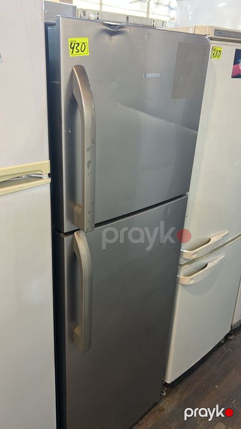 Hisense iki qapılı soyuducu (üstdə dondurucu) - Rəng: inox (paslanmaz