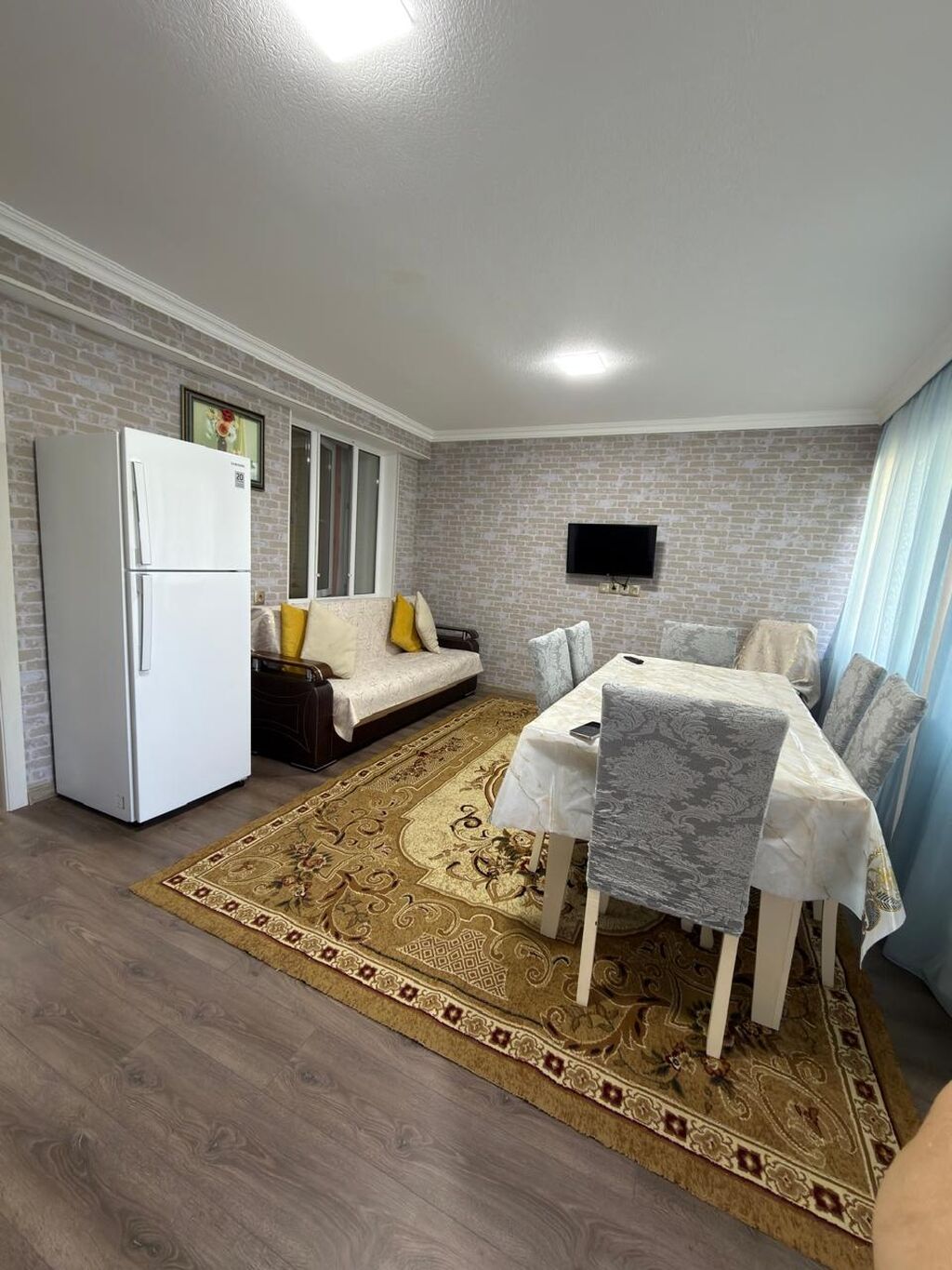 3 otaqlı tam təmirli kombili əşyalı bina evi şəxsi oturmaq üçün həyəti — Mənzil, Gəncə (2)