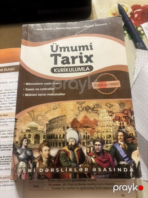 Məhsul: “Ümumi Tarix – Kurikulumla” (2025/26-cı il nəşri) Nəşriyyat