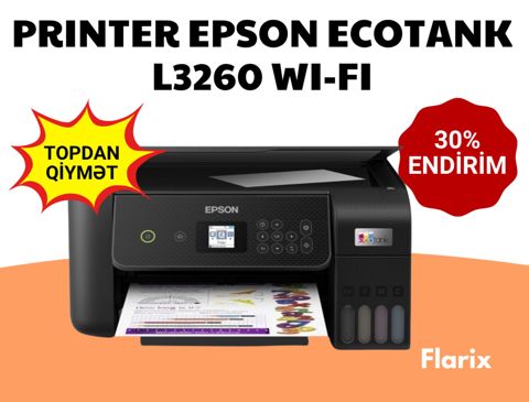 Printer Epson EcoTank L3260 Wi-Fi — Bakı