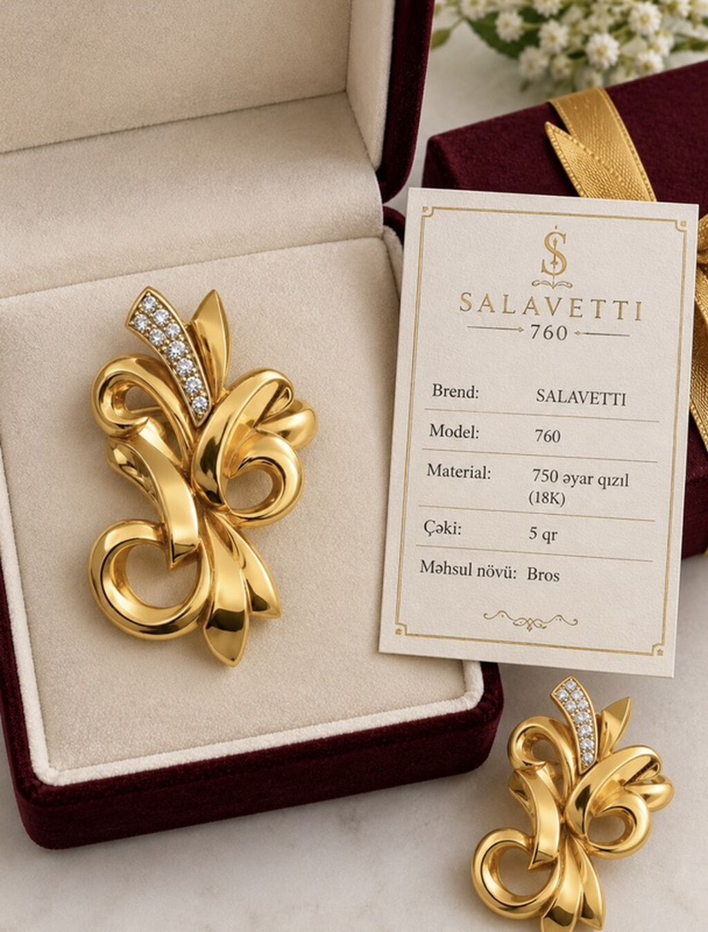 Üzük, Sarı qızıl, 750 Əyar — Üzüklər, Bakı