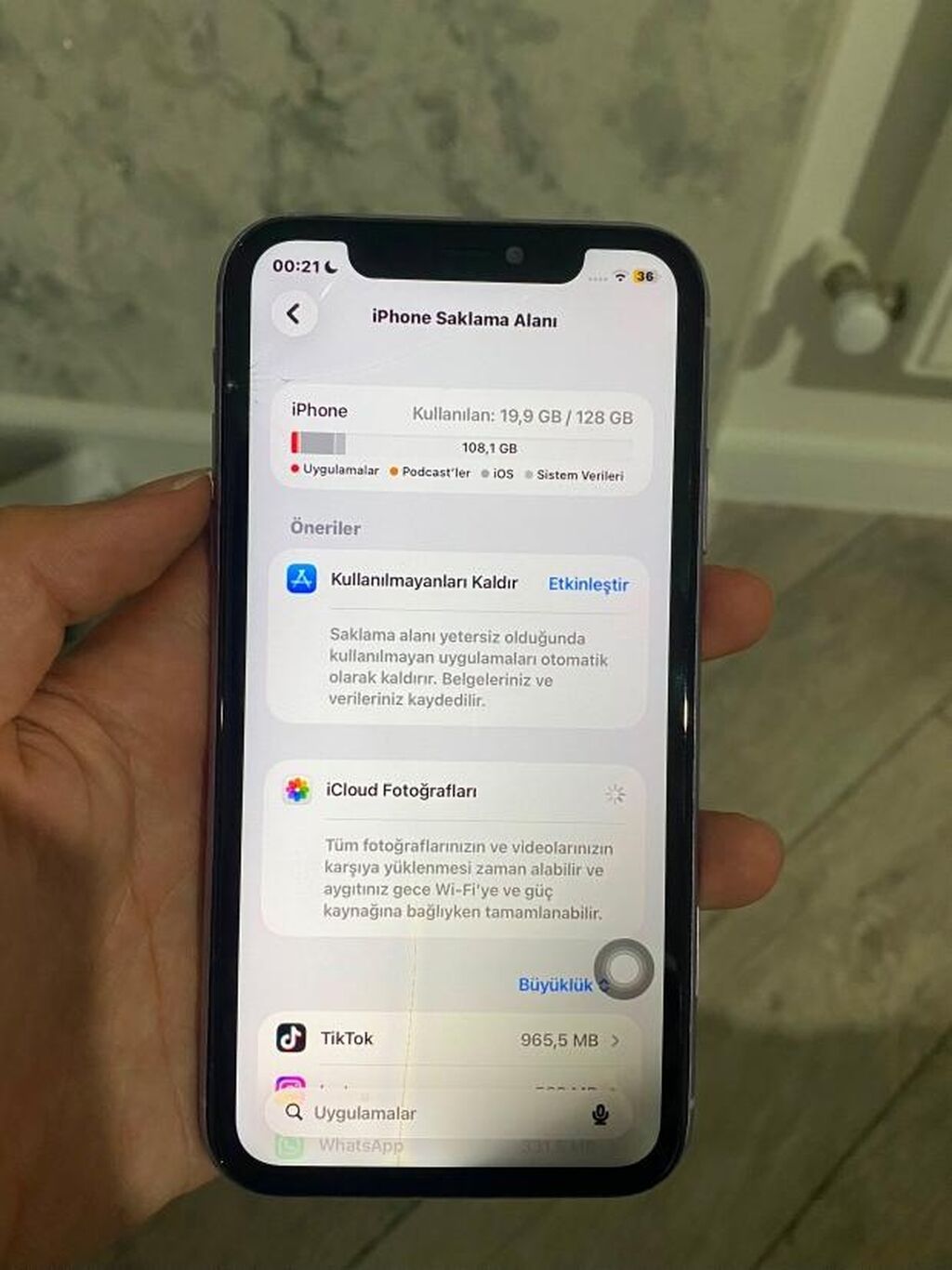 IPhone 11, 128 GB, Matte Gold, Kredit, Qırıq, Simsiz şarj — Apple iPhone, Sumqayıt (2)