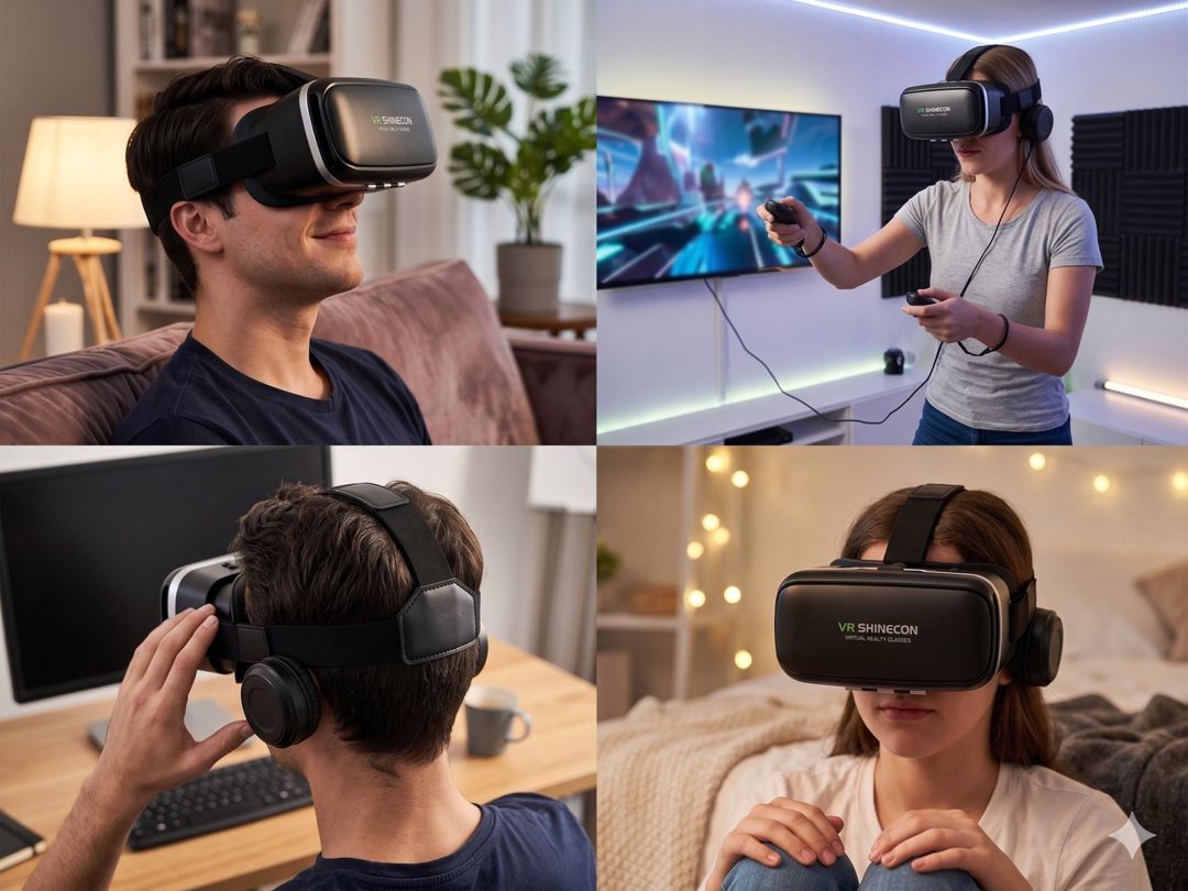 VR Eynək Shinecon G04 — Oyunlar, konsollər və proqramlar, Bakı (2)