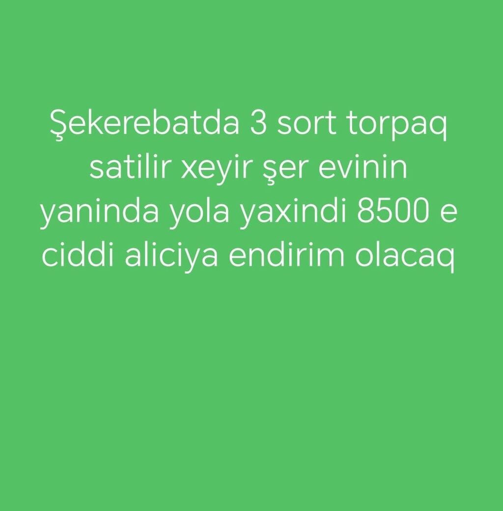 3 sot, Tikinti — Torpaq, Bakı