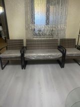 3 hissəli rattan oturma dəsti - Tərkib: 1 ədəd 4nəfərlik skamya və 2 — Комплекты мебели