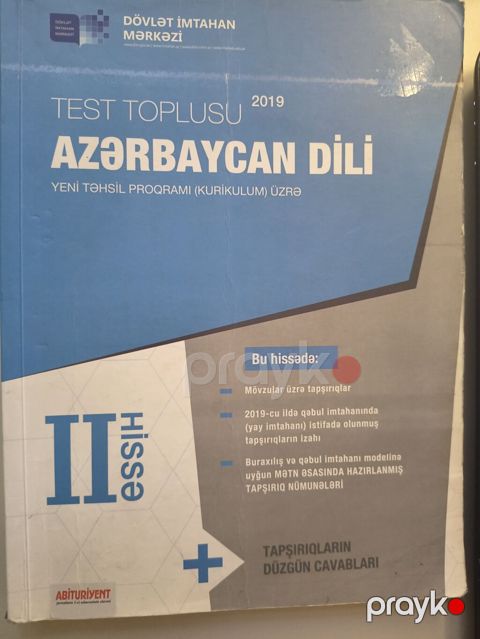 Azərbaycan dili test toplusu 2019 2 hissə — Bakı