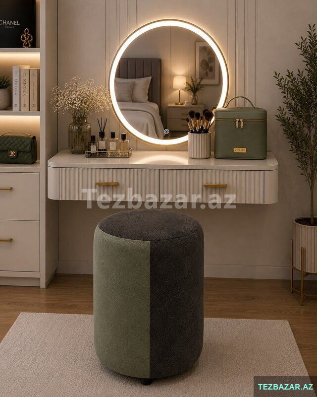 Modern yuvarlaq pufik — Mebel, Bakı (2)