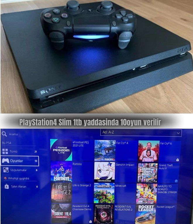 Sony PlayStation 4 Slim 1TB — Oyunlar, konsollər və proqramlar, Bakı