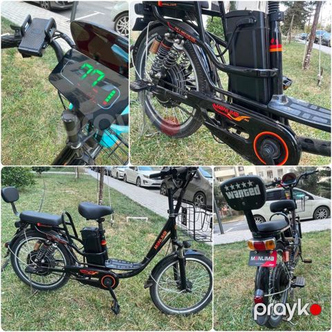 Gulu İki neferlik elektrikli velosiped 800 azn. az sürülüb Manlima — Mehdiabad